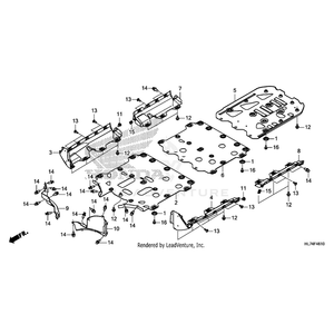 Plate, Center Skid by Honda 50440-HL7-A20 OEM Hardware 50440-HL7-A20 Off Road Express Drop Ship