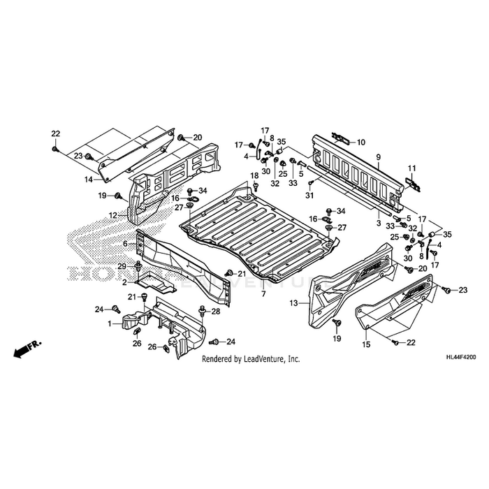 Plate, Front Bed by Honda