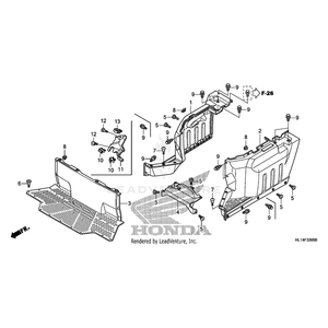 Plate, Heat Guard by Honda 71137-HL1-A00 OEM Hardware 71137-HL1-A00 Off Road Express Peach St