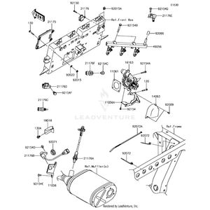 Plate-Heat Guard by Kawasaki 18018-0049 OEM Hardware 18018-0049 No Longer Available