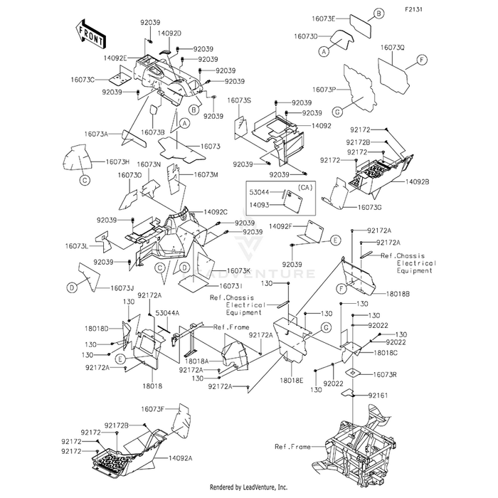 Plate-Heat Guard,Driver by Kawasaki