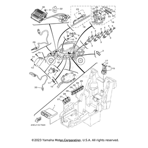 Plate, Insulator by Yamaha 2HC-H257L-00-00 OEM Hardware 2HC-H257L-00-00 Off Road Express