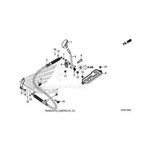 Plate, Shift Change by Honda 54320-HL6-A00 OEM Hardware 54320-HL6-A00 Off Road Express Peach St