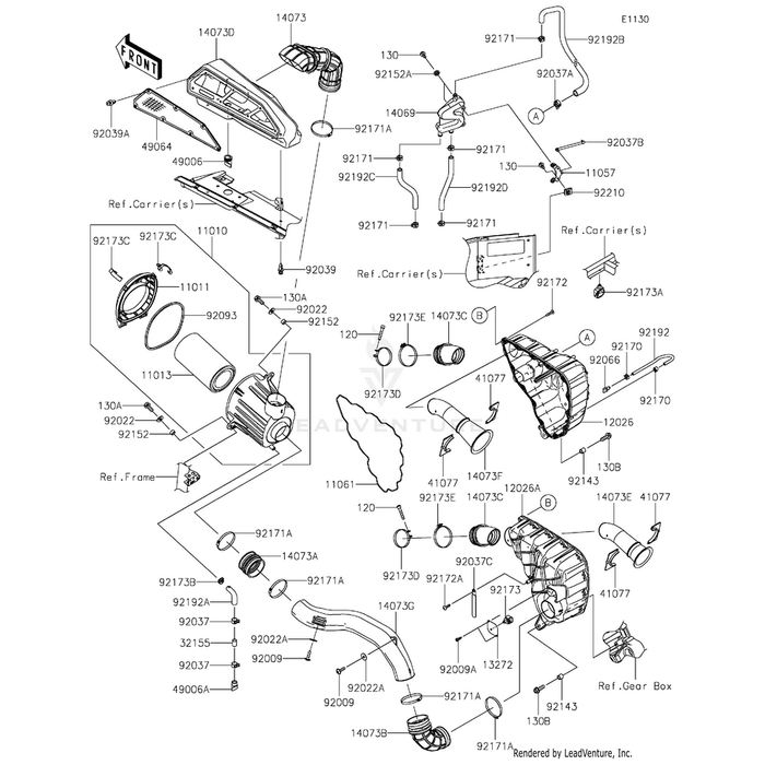 Plate,Temp Sensor by Kawasaki