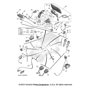 Plate, Under 1 by Yamaha B4J-F84A3-00-00 OEM Hardware B4J-F84A3-00-00 Off Road Express