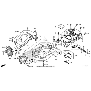 Plug, Front Fender by Honda 61105-KA8-000 OEM Hardware 61105-KA8-000 Off Road Express Drop Ship