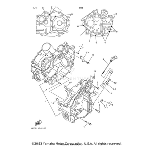 Plug, Oil Level by Yamaha 5B4-15362-00-00 OEM Hardware 5B4-15362-00-00 Off Road Express