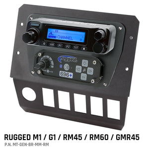 Polaris General Multi Mount Kit For Radio And Intercom by Rugged Radios MT-GEN-BR-MM-RM 01039374005359 Rugged Radios Rugged M1/G1/RM45/RM60/GMR45