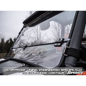 Polaris General Scratch Resistant Flip Down Windshield by SuperATV FDWS-P-GEN1K-70 FDWS-P-GEN1K-70 SuperATV