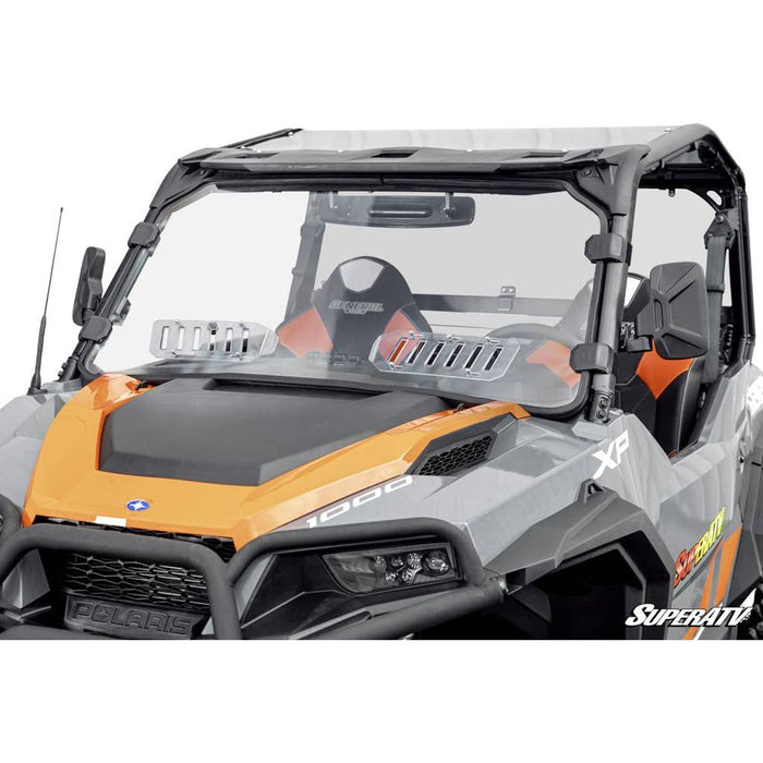 Polaris General Scratch-Resistant Vented Full Windshield by SuperATV