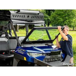 Polaris Ranger 1000 Flip Down Glass Windshield by SuperATV SuperATV