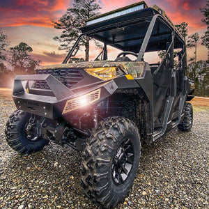 Polaris Ranger 1000 Front Bumper with Lights by Thumper Fab Front Bumper Thumper Fab