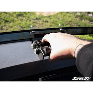 Polaris Ranger 1000 Scratch Resistant Flip Windshield by SuperATV FWS-P-RAN-001-70#DFV FWS-P-RAN-001-70#DFV SuperATV