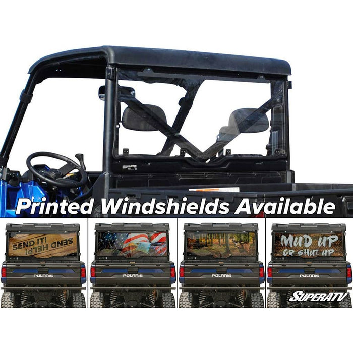 Polaris Ranger 1000 Scratch-Resistant Rear Windshield by SuperATV