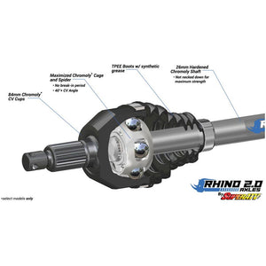 Polaris Ranger 500 Heavy-Duty Axle—Rhino 2.0 by SuperATV SuperATV