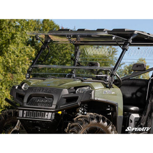 Polaris Ranger 500 Scratch Resistant Flip Windshield by SuperATV FWS-P-RAN09XP-002-70#RZ FWS-P-RAN09XP-002-70#RZ SuperATV