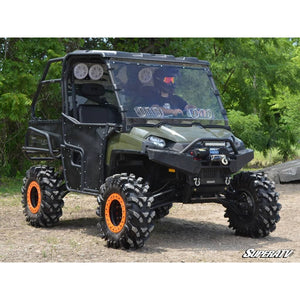 Polaris Ranger 900 Diesel Scratch-Resistant Vented Full Windshield by SuperATV WS-P-RAN-09XP-V-70#RD Vented Windshield WS-P-RAN-09XP-V-70#RD SuperATV