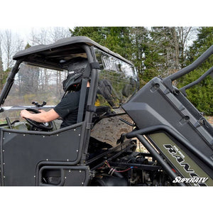 Polaris Ranger 900 Diesel Vented Full Rear Windshield by SuperATV RWS-P-RAN-09XP-001-75#RN Vented Windshield RWS-P-RAN-09XP-001-75#RN SuperATV