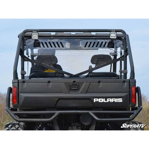 Polaris Ranger 900 Diesel Vented Full Rear Windshield by SuperATV RWS-P-RAN-09XP-001-75#RN Vented Windshield RWS-P-RAN-09XP-001-75#RN SuperATV