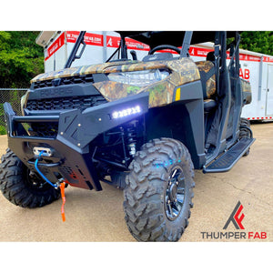 Polaris Ranger Factory Front Bumper Light Kit by Thumper Fab TF010001-BK Storage Bag TF010001-BK Thumper Fab