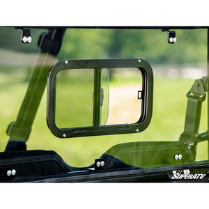 Polaris Ranger Midsize Rear Sliding Windshield by SuperATV RWS-P-RAN570-SGW-76 Rear Windshield RWS-P-RAN570-SGW-76 SuperATV