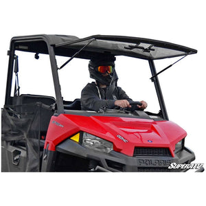 Polaris Ranger Midsize Scratch Resistant Flip Windshield by SuperATV FWS-P-RANMID-70 FWS-P-RANMID-70 SuperATV