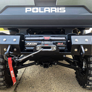 Polaris Ranger Rear Winch Ready Bumper Elite Edition by Thumper Fab Rear Bumper Thumper Fab