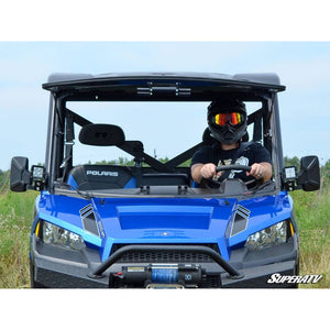 Polaris Ranger XP 570 Scratch Resistant Flip Windshield by SuperATV FWS-P-RAN900-70 FWS-P-RAN900-70 SuperATV