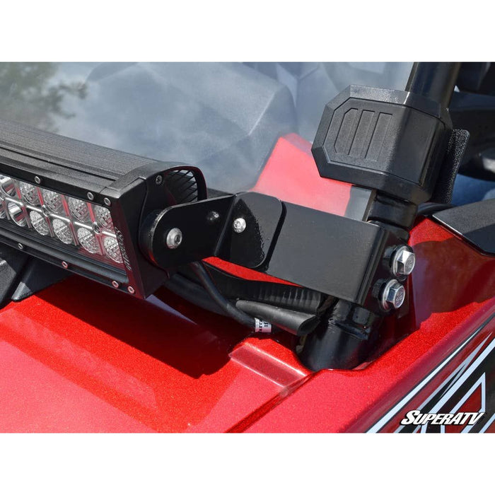 Polaris RZR 30" Light Bar Mounting Bracket - Flush to Hood by SuperATV