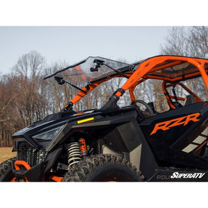 Polaris RZR Pro R Scratch-Resistant Flip Windshield by SuperATV Folding Windshield SuperATV