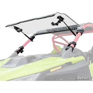 Polaris RZR Pro R Scratch-Resistant Flip Windshield by SuperATV Folding Windshield SuperATV