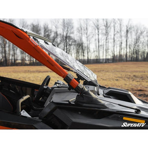 Polaris RZR Pro R Scratch-Resistant Flip Windshield by SuperATV Folding Windshield SuperATV