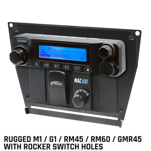 Polaris Rzr Pro Xp, Rzr Turbo R, And Rzr Pro R Dash Mount Radio And Intercom by Rugged Radios MT-PRO-MM-RS 01033172744992 Rugged Radios Rugged M1/G1/RM45/RM60/GMR45 with Switch Holes