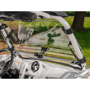 Polaris RZR Scratch Resistant Flip Windshield by SuperATV FWS-P-RZR-001-70 Folding Windshield FWS-P-RZR-001-70 SuperATV