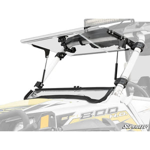 Polaris RZR Scratch Resistant Flip Windshield by SuperATV FWS-P-RZR-001-70 Folding Windshield FWS-P-RZR-001-70 SuperATV