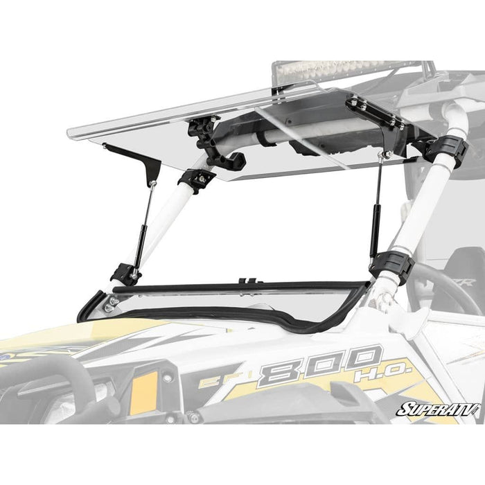 Polaris RZR Scratch Resistant Flip Windshield by SuperATV