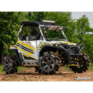 Polaris RZR Scratch Resistant Flip Windshield by SuperATV FWS-P-RZR-001-70 Folding Windshield FWS-P-RZR-001-70 SuperATV