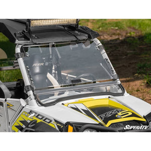 Polaris RZR Scratch Resistant Flip Windshield by SuperATV FWS-P-RZR-001-70 Folding Windshield FWS-P-RZR-001-70 SuperATV