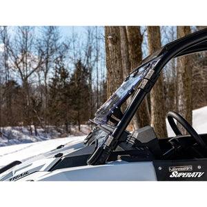 Polaris RZR Trail S 1000 Scratch-Resistant Flip Windshield by SuperATV FWS-P-RZR900S-70#SK Folding Windshield FWS-P-RZR900S-70#SK SuperATV