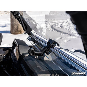 Polaris RZR Trail S 1000 Scratch-Resistant Flip Windshield by SuperATV FWS-P-RZR900S-70#SK Folding Windshield FWS-P-RZR900S-70#SK SuperATV