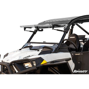 Polaris RZR Trail S 1000 Scratch-Resistant Flip Windshield by SuperATV FWS-P-RZR900S-70#SK Folding Windshield FWS-P-RZR900S-70#SK SuperATV