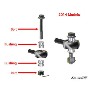 Polaris RZR XP 1000 Heavy-Duty Swaged Tie Rod Kit by SuperATV Tie-Rod Assembly Upgrade Kit SuperATV