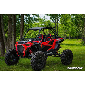 Polaris RZR XP Turbo S Scratch Resistant Flip Down Windshield by SuperATV FDWS-P-RZRXPTS-70 Folding Windshield FDWS-P-RZRXPTS-70 SuperATV