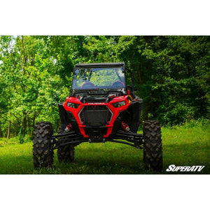 Polaris RZR XP Turbo S Scratch Resistant Flip Down Windshield by SuperATV FDWS-P-RZRXPTS-70 Folding Windshield FDWS-P-RZRXPTS-70 SuperATV