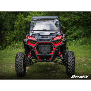 Polaris RZR XP Turbo S Scratch Resistant Flip Windshield by SuperATV FWS-P-RZRXPTS-70 Folding Windshield FWS-P-RZRXPTS-70 SuperATV