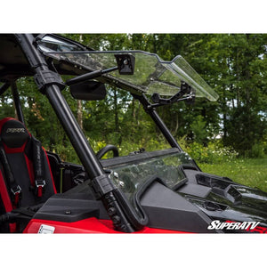 Polaris RZR XP Turbo S Scratch Resistant Flip Windshield by SuperATV FWS-P-RZRXPTS-70 Folding Windshield FWS-P-RZRXPTS-70 SuperATV