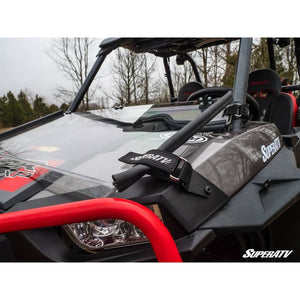 Polaris RZR XP Turbo Scratch Resistant Flip Down Windshield by SuperATV Folding Windshield SuperATV