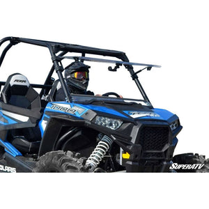 Polaris RZR XP Turbo Scratch Resistant Flip Windshield by SuperATV Folding Windshield SuperATV