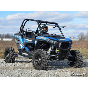 Polaris RZR XP Turbo Scratch Resistant Flip Windshield by SuperATV Folding Windshield SuperATV