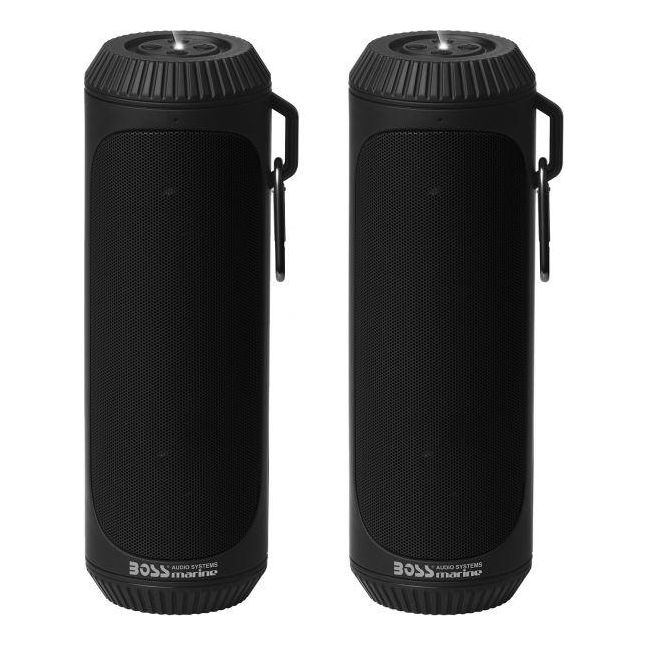 Portable Bluetooth Speaker Pair Black by Boss Audio